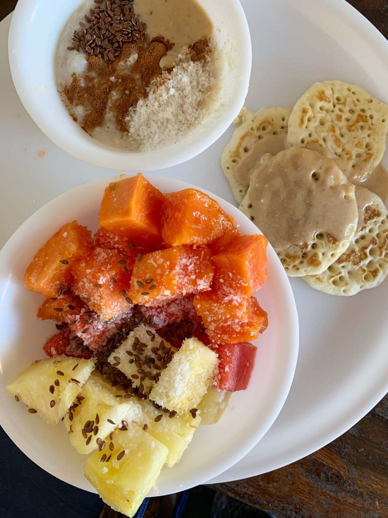 veganes Frühstück in Indien 
