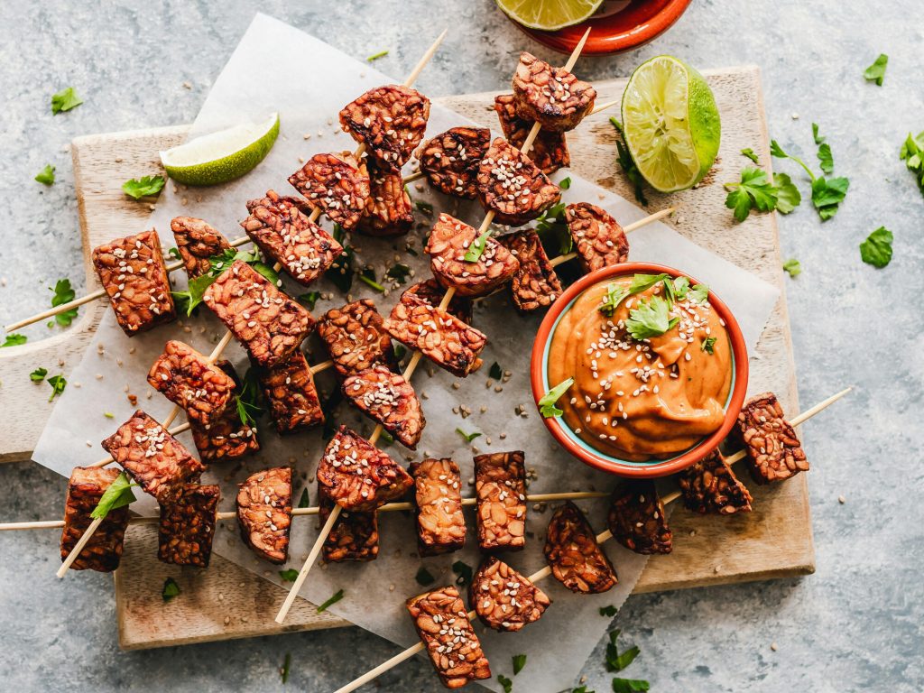 Tempeh-Spieße